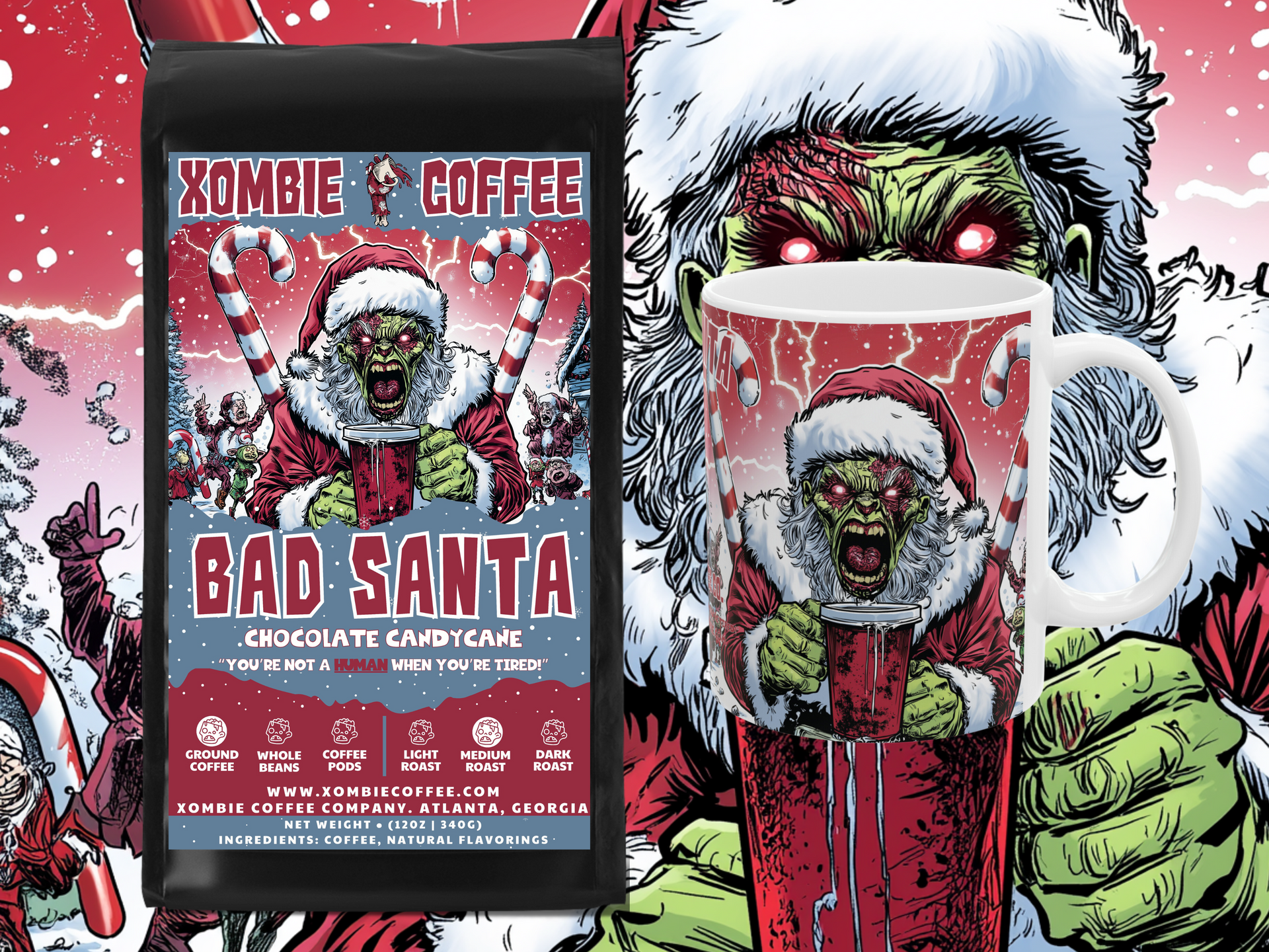 Bad Santa Coffee & Mug Bundle