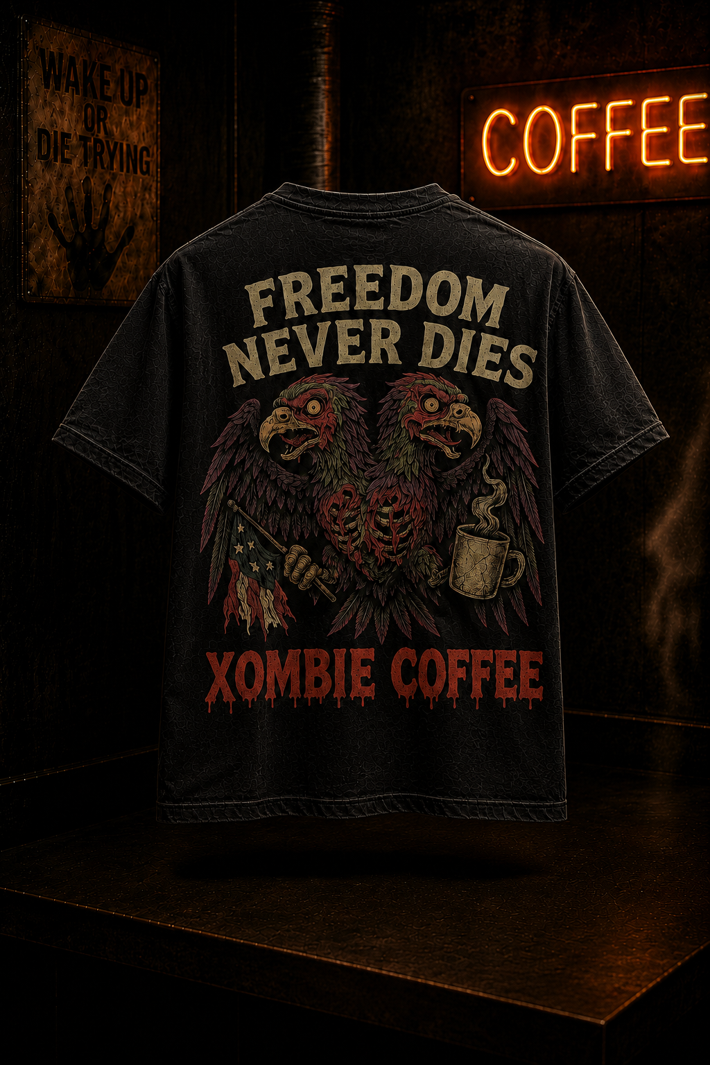 Freedom Never Dies Double-Sided Tee