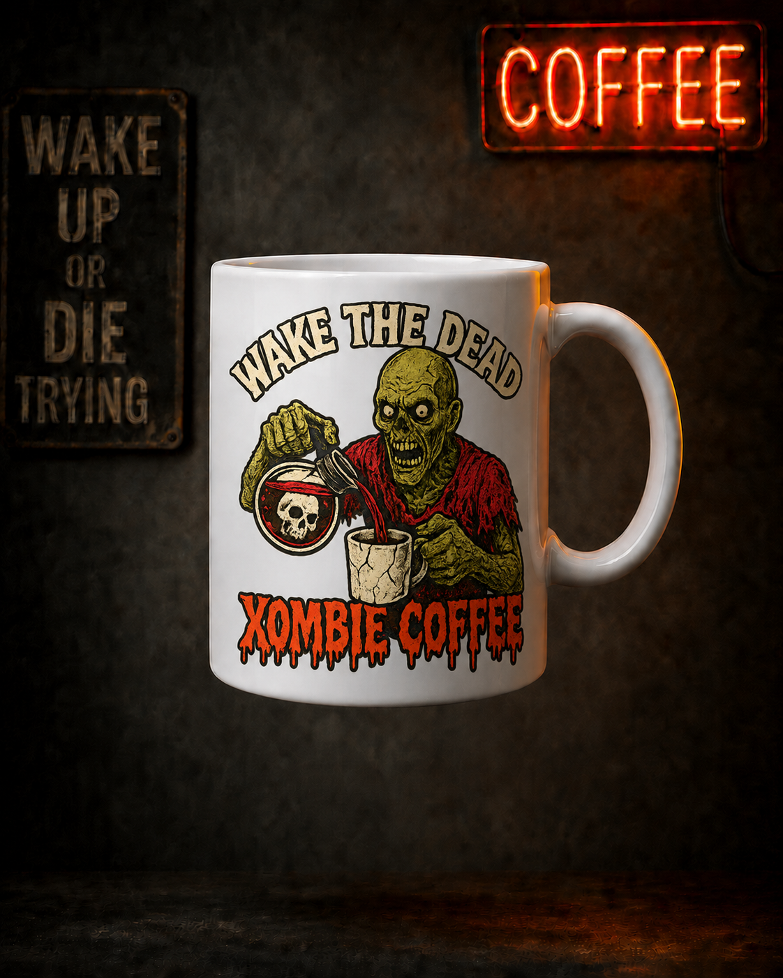 Wake the Dead Double-Sided Mug — Xombie Coffee